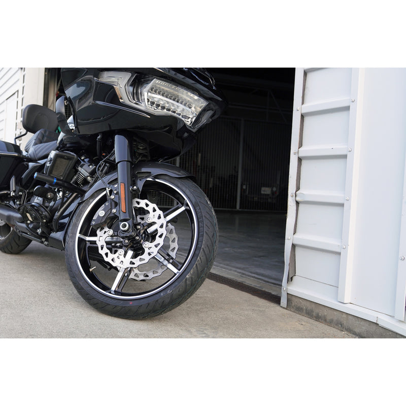 Arlen Ness Factory 24 Front Wheel Kit Black Contrast Cut 21x3.5 - 91-654 For Harley Motorcycles 2024-2026