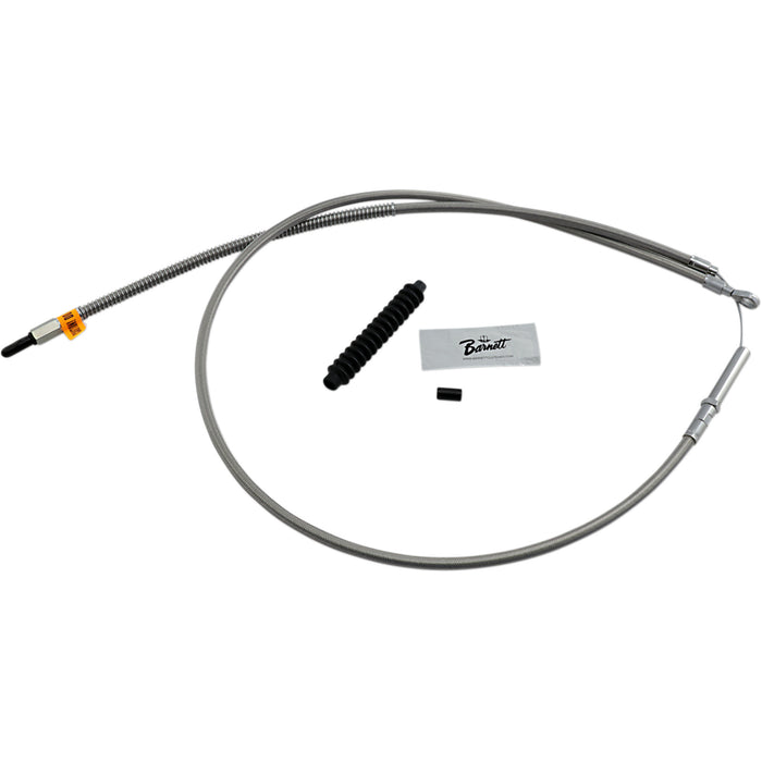BARNETT 0652-1550 102-30-10046-10 High-Efficiency Stainless Steel Clutch Cable for Harley-Davidson - +10"