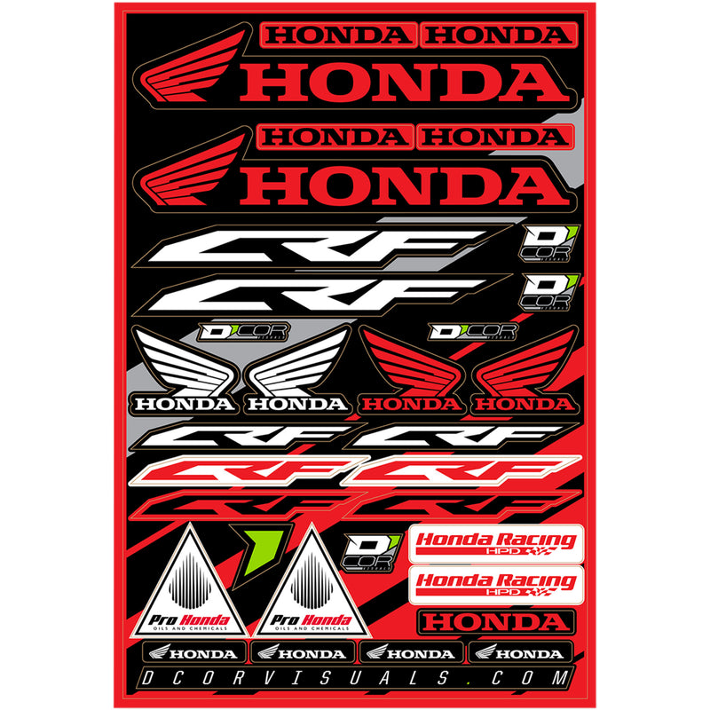 D'COR VISUALS 4320-2233 40-10-100 Decal Sheet honda crf