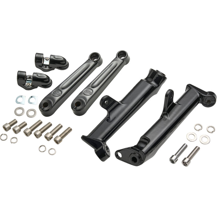 CIRO 1620-2667 60621 Frame Mounted Adjustable Highway Peg Mount - Extended - Black