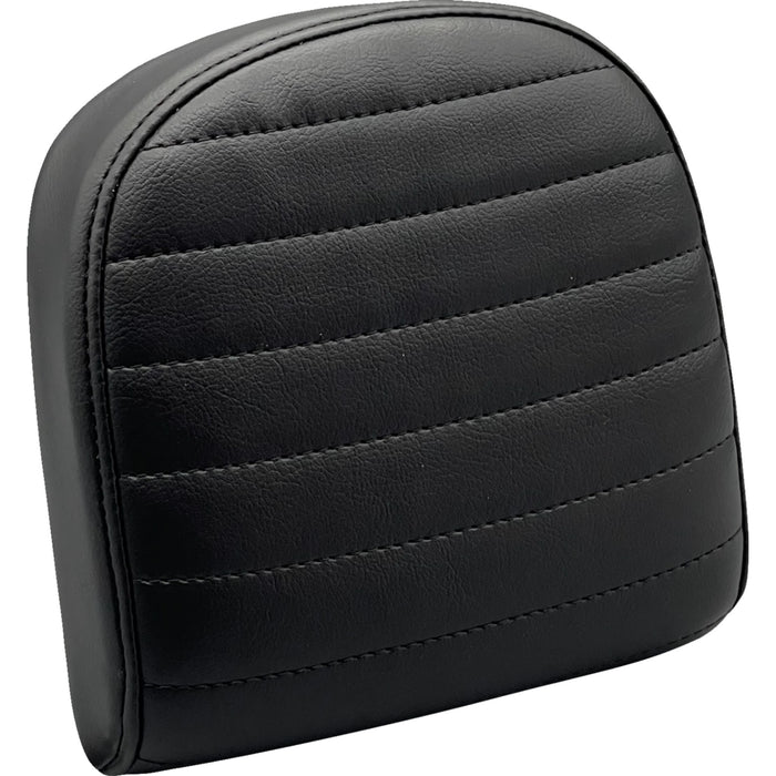 LE PERA 0801-1532 L-SBP03PT-DULL Sissy Bar Pad - Small - Pleated - Dull Black