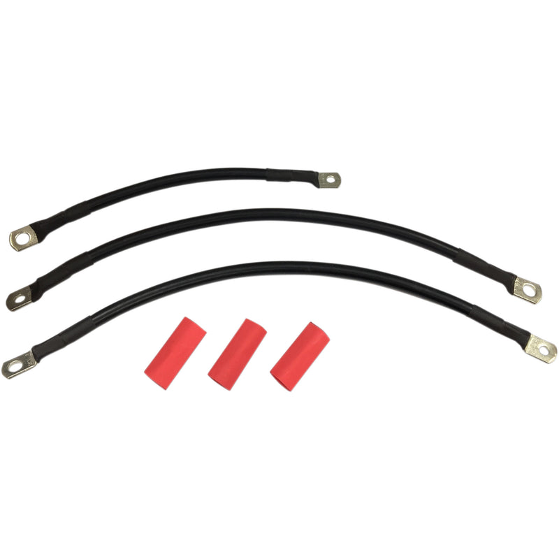 Drag Specialties Battery Cable Kit - 2113-0663 For Harley Dyna 2004-2005