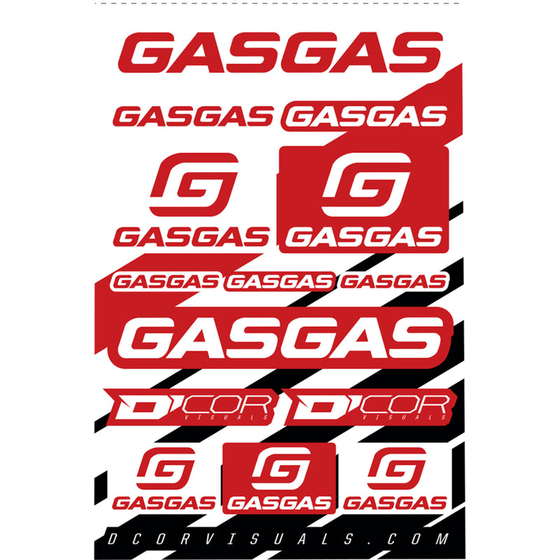D'COR VISUALS 4320-2434 40-65-100 Decal Sheet gasgas