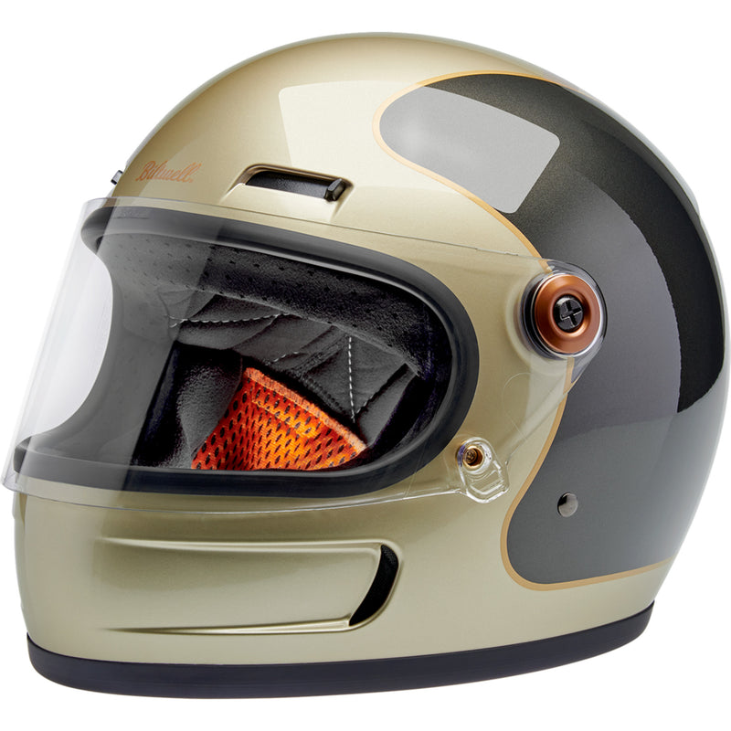 BILTWELL Gringo SV Helmet Tracker - Gloss Metallic Champagne/Charcoal