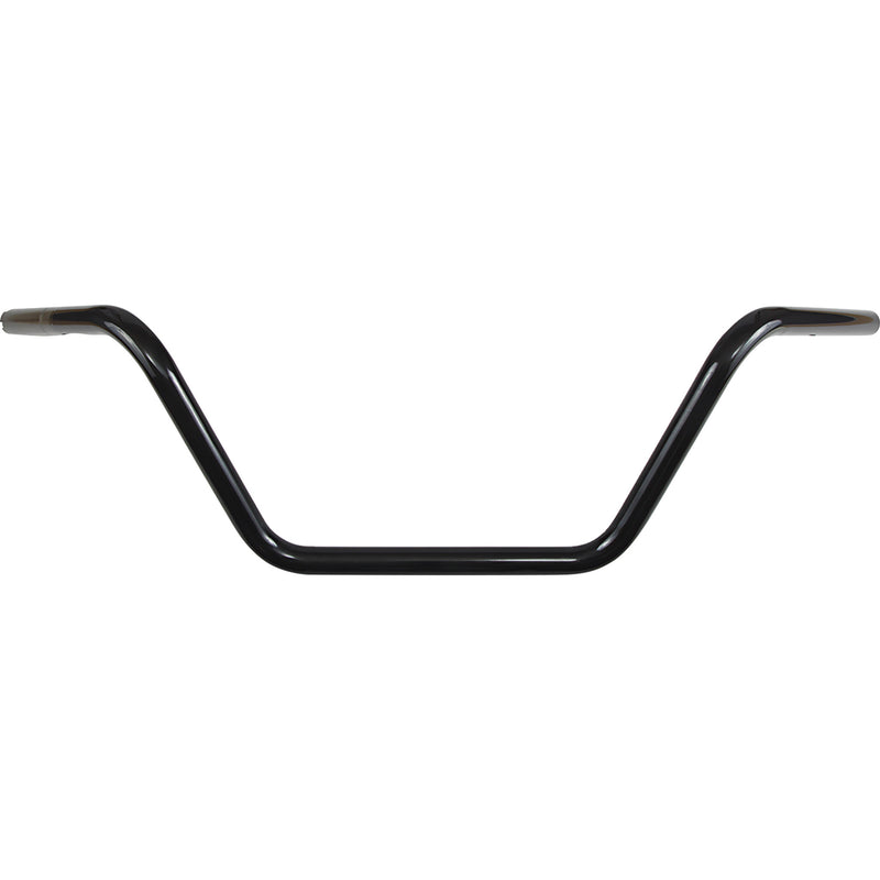 DRAG SPECIALTIES 0601-4183 1" Handlebar — Mid/Buckhorn 1" Handlebar - Buckhorn Mid - TBW - Black