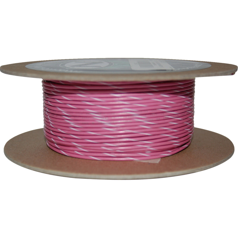 NAMZ 2120-1312 NWR-109-100-20 OEM Color Wire Spool 100' Wire Spool - 20 Gauge - Pink/White