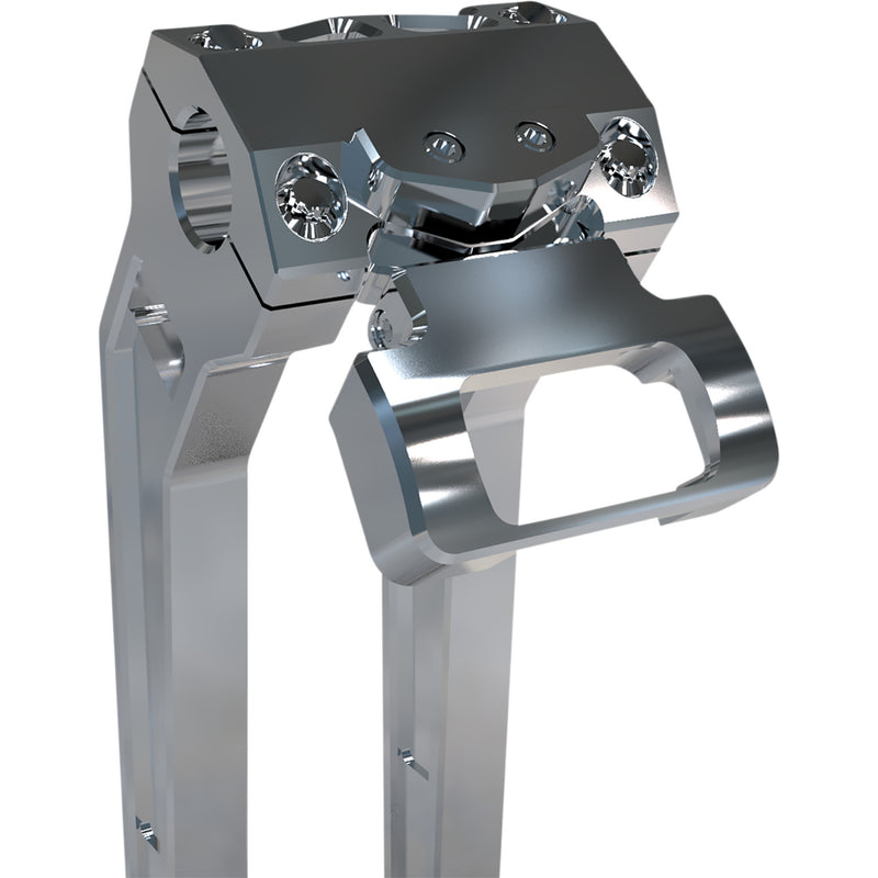 LA Choppers M8 Softail Gauge Mount For Performance Risers Single Raw Softail - LA-7397-00R For Harley Softail 2018-2022