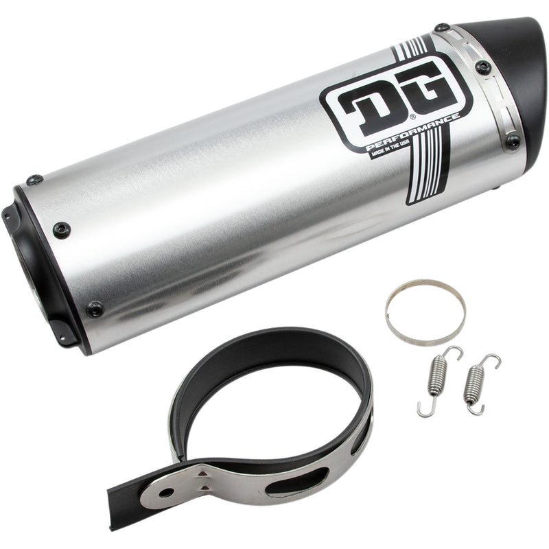 DG PERFORMANCE 1821-1809 071-9000 Universal 4-Stroke Muffler Universal Slip-On Exhaust - V2