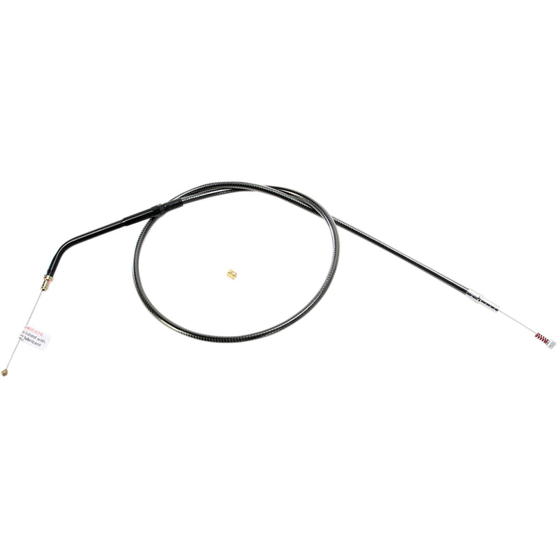 Magnum Shielding Black Pearl™ Braided Throttle Idle Cable — Idle 30" - 4436 For Harley Sportster 2007-2022