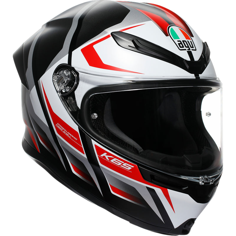 AGV K6 S Karve Helmet - Matte Black/White/Red