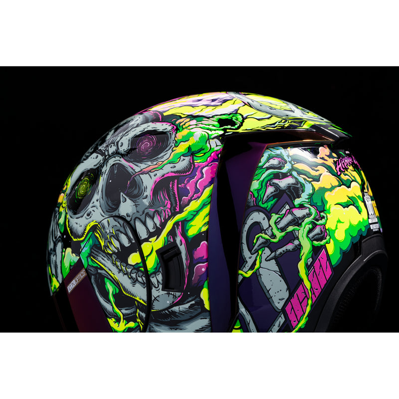 ICON 0101-16027 Airform™ Hippy Dippy Helmet Airform™ Helmet - Hippy Dippy - Purple - Large
