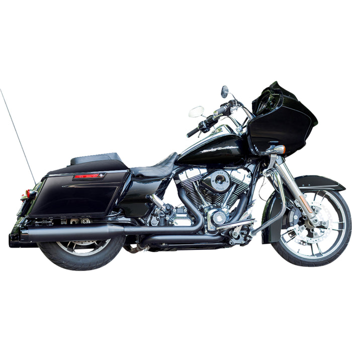 S&S CYCLE 1801-0849 550-0621 MK45 Slip-On Mufflers 4.5' - Black with Black Thruster