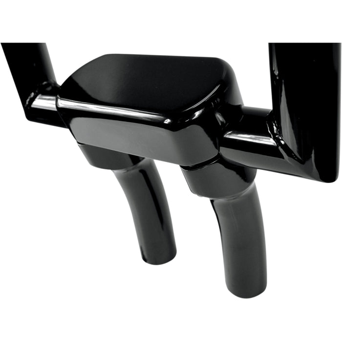 LA CHOPPERS 0602-0619 LA-7442-05B Solid Handlebar Riser & Top Clamp Kit Risers - Solid Top - 5-1/2" - Black