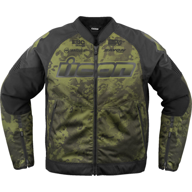 ICON 2820-6719 Overlord3™ Magnacross Jacket Overlord3™ CE Magnacross Jacket - Green - Medium