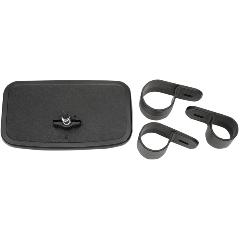EMGO 0640-1058 20-64574 UTV Rearview Mirror Mirror - Rear View - Rectangle - Black