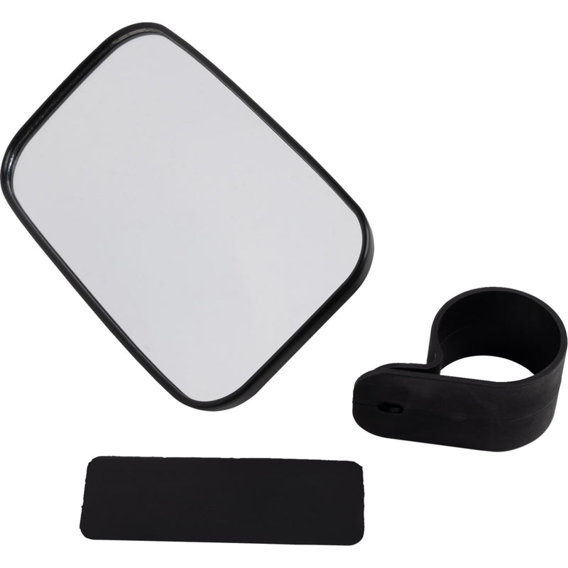 MOOSE OFFROAD 0640-0582 56-18039A UTV Inside/Outside Rear View Mirror Mirror - Rear View - Rectangle - Black - 2"