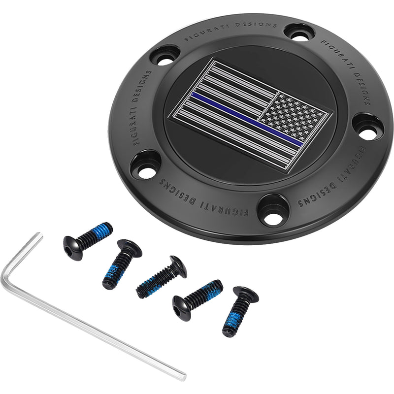 Figurati Designs Cover - FD71-TC-5H-BLK For Harley Motorcycles 1999-2017