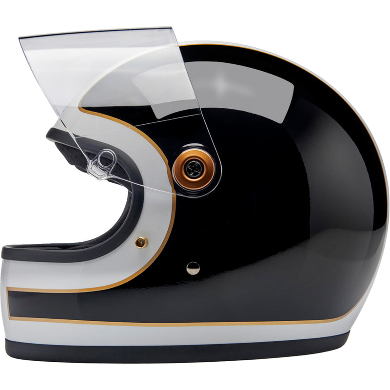 BILTWELL Gringo S Helmet Gloss - White/Black Tracker