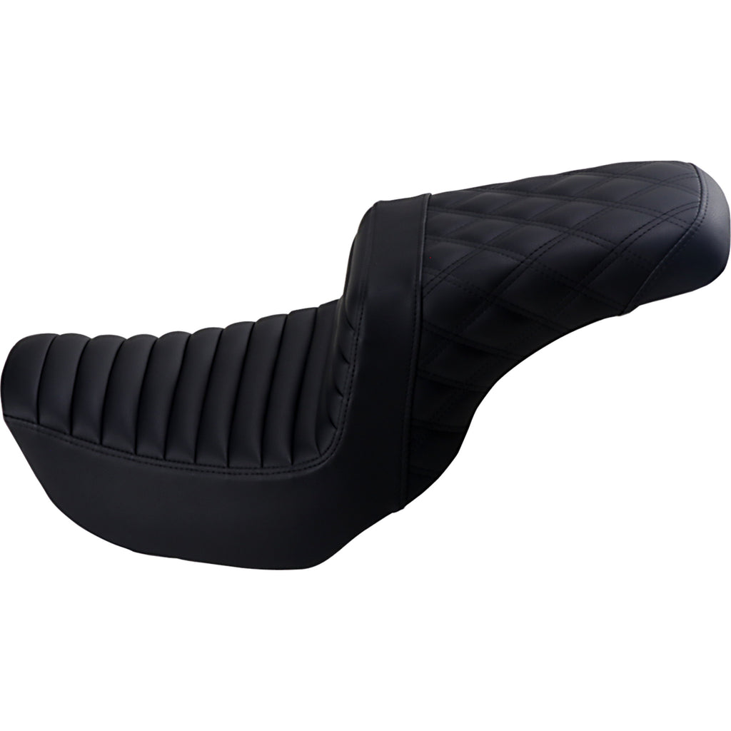 SADDLEMEN 0802-1381 806-04-176 Step-Up Seat — Rear Lattice Stitch