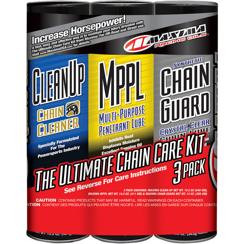 MAXIMA RACING OIL 3605-0070 70-779203 Synthetic Chain Care Kit aerosol