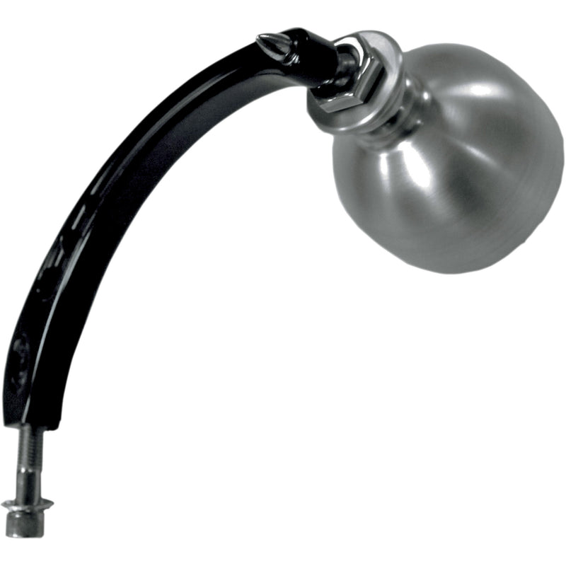 Joker Machine Beer Schooner Mirror Side View Round Black Silver Left - 03-021L