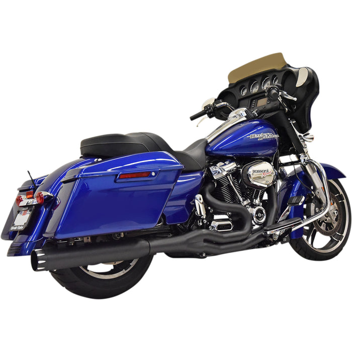 BASSANI XHAUST 1800-2493 1F78TB Road Rage 2-into-1 Exhaust System - 2:1 High Horsepower Exhaust - Black