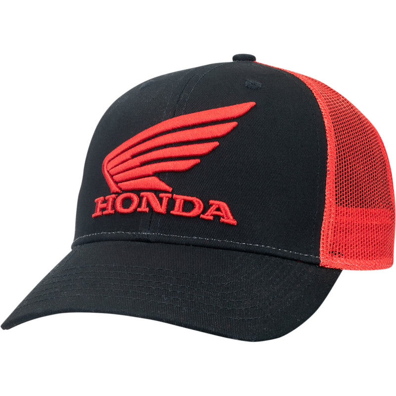 HONDA APPAREL 2501-3801 NP21A-H1825 Honda Curved Bill Hat Honda Classic Hat - Black/Red
