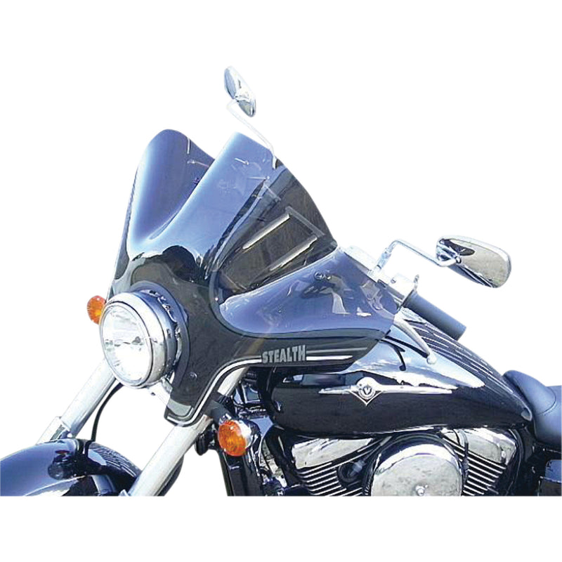 Slipstreamer SS-20 Stealth Windshield 14-1/8" Smoke - SS-20-T For Harley Motorcycles 1988-2024 | Honda Motorcycles 1992-2025