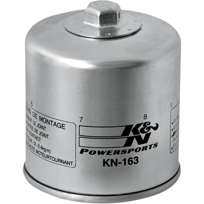 K & N Wrench-Off Oil Filter - KN-163 BMW Motorcycles 1983-2008