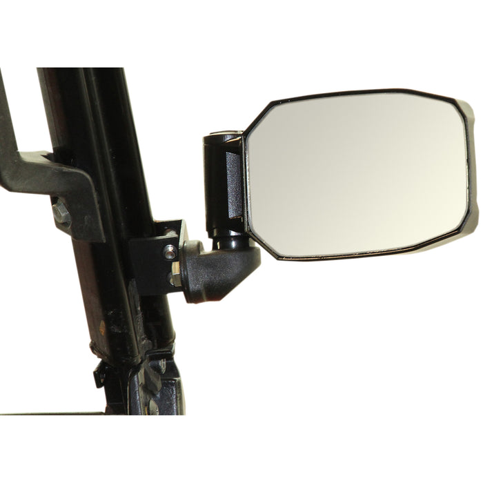 SEIZMIK 0640-1104 56-18093 Strike Side View Mirrors Mirrors - Strike - Side View - Rectangle - Black - Polaris Pro Fit/Can Am/Kawasaki Profiled ROPS