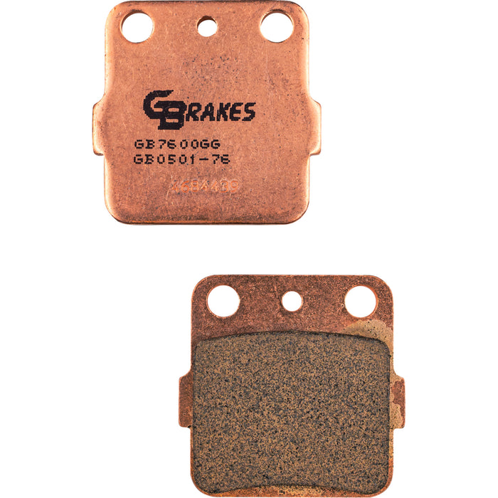 GBRAKES 1722-0989 GB0501-76 HH Sintered Brake Pads Brake Pads - Sintered - Front/Front Right/Front Left/Rear Right