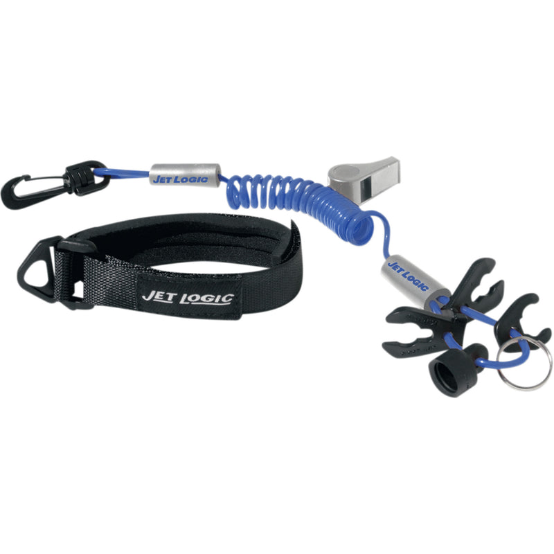 AIRHEAD SPORTS GROUP 4850-0015 UL-3 Ultimate PWC Lanyard Lanyard - Kill Switch/Whistle - Blue/Silver
