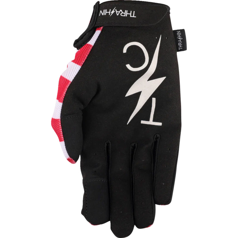 THRASHIN SUPPLY CO. Stars Bolts Stealth Gloves Red/Blue