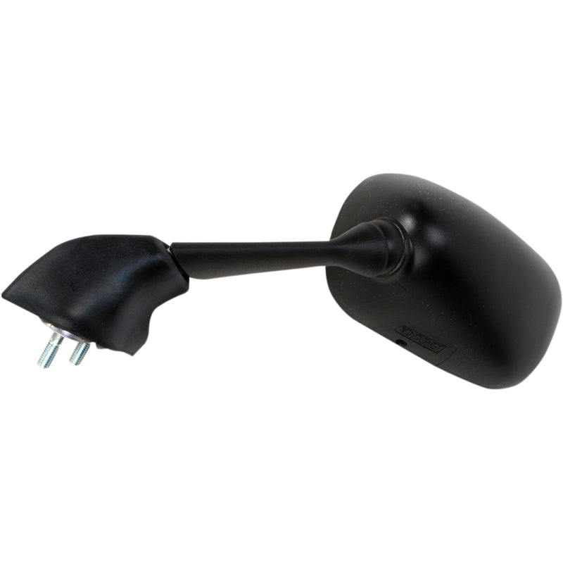 EMGO 0640-0678 20-37422 OEM-Style Replacement Mirror Mirror - Side View - Rectangle - Black - Left