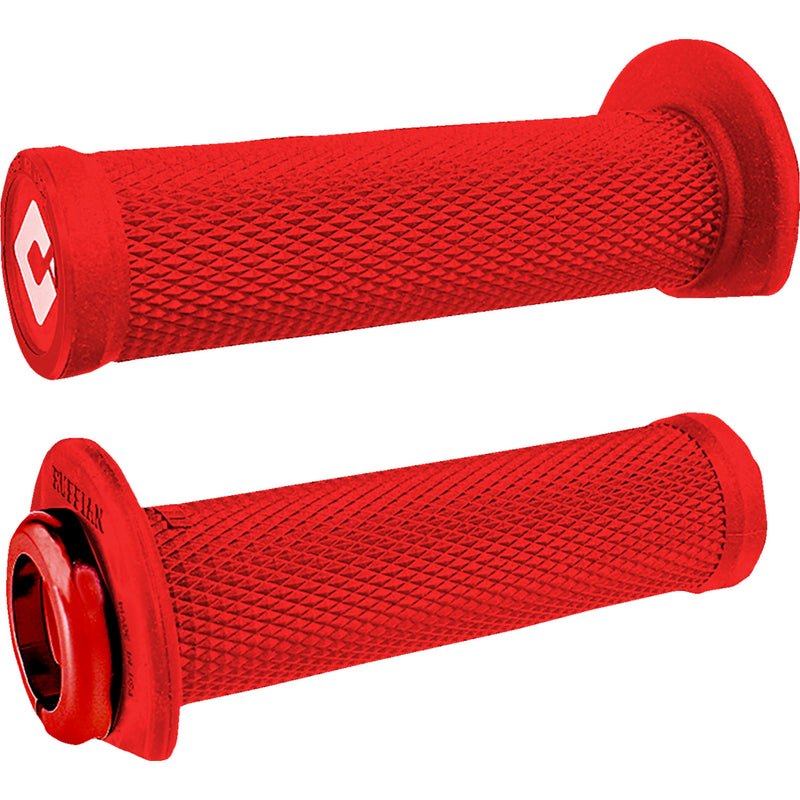 ODI 0630-3299 J33RFR-R Ruffian 2.1 Lock-On Grips atv/pwc - bright red/red