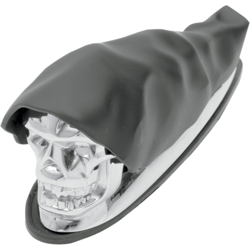 DRAG SPECIALTIES 1405-0158 Shrouded Skull Fender Ornament