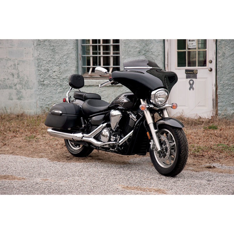 MEMPHIS SHADES 2350-0128 MEM0918 Slotted Stainless Steel Batwing Fairing Trim Fairing Windshield Trim - Stainless Steel - Polished - Slim