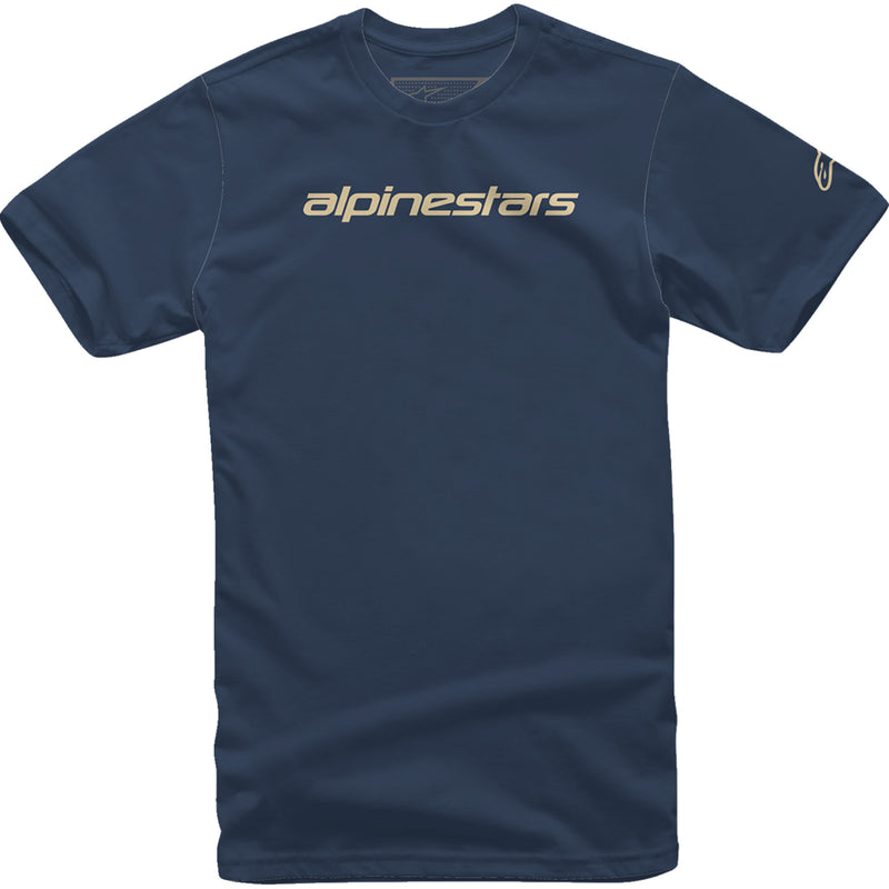 ALPINESTARS 3030-23200 1212720207128XL Linear Wordmark T-Shirt navy/stone - xl