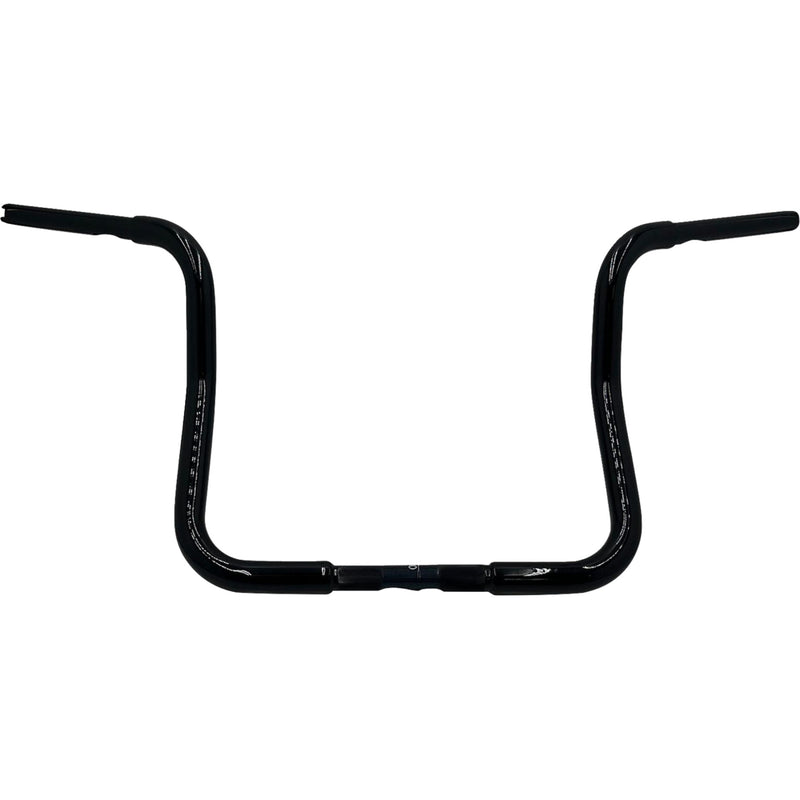 FAT Baggers INC. 1-1/4" EZ Install Round Top Handlebar Reduced Reach 13" Black - 903013-B For Harley Touring 2008-2025