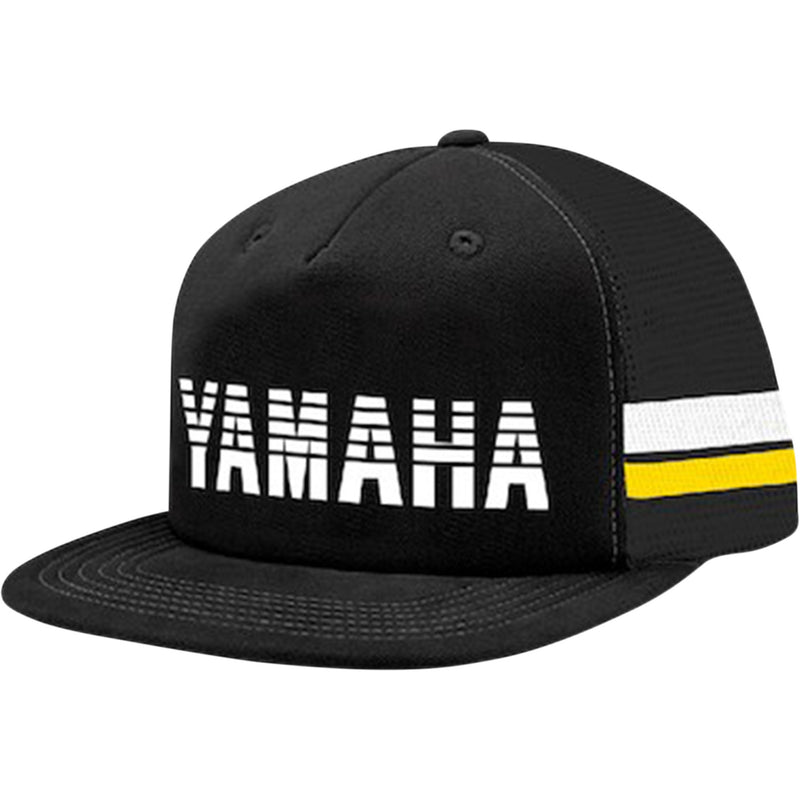 YAMAHA APPAREL 2501-3791 LEM24-H31 Yamaha Flat Bill Hat Yamaha Heritage Hat - Black