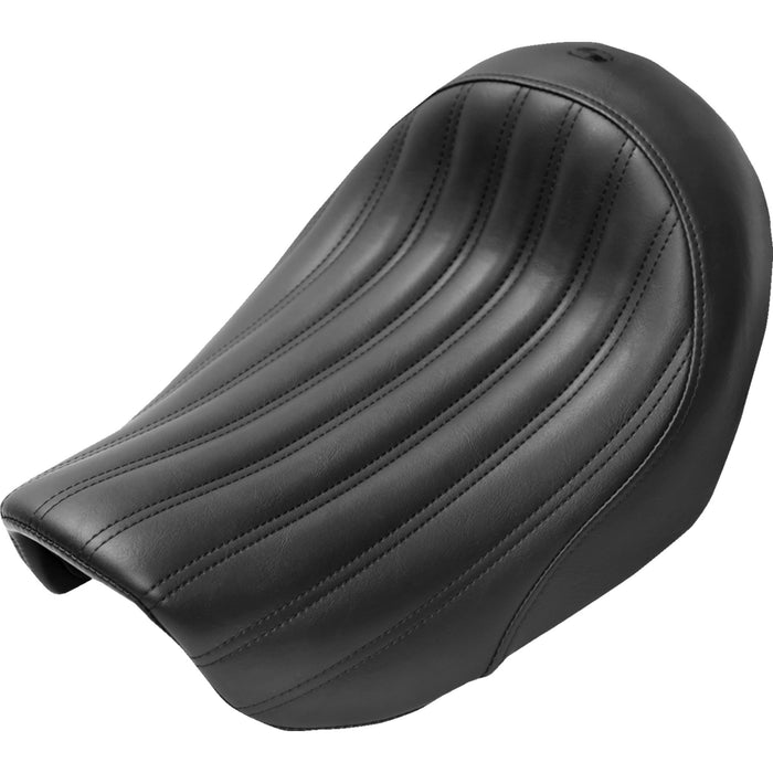 SADDLEMEN 0803-0439 806-04-0023 Knuckle Solo Seat - Ribbed - Black - Dyna