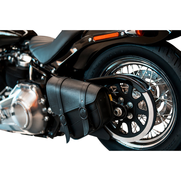 WILLIE & MAX LUGGAGE 3501-2000 59776-05 Blackjack Swingarm Saddlebag - Triangulated - Black