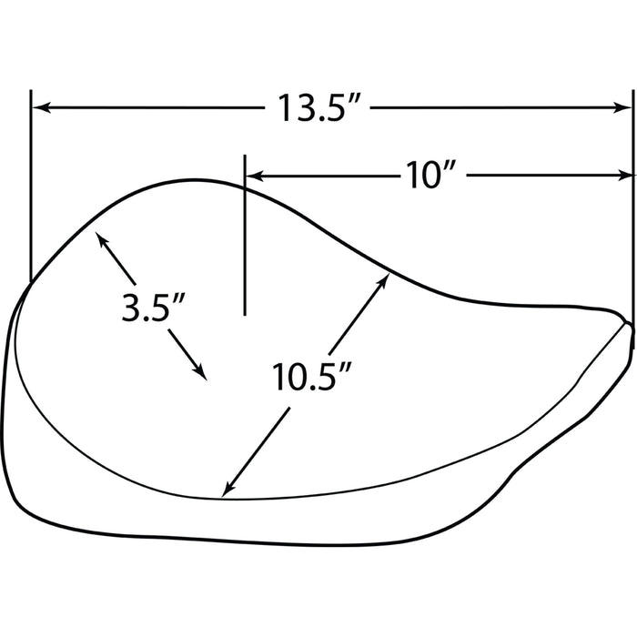 DRAG SPECIALTIES Bobber Solo Seat — - XL