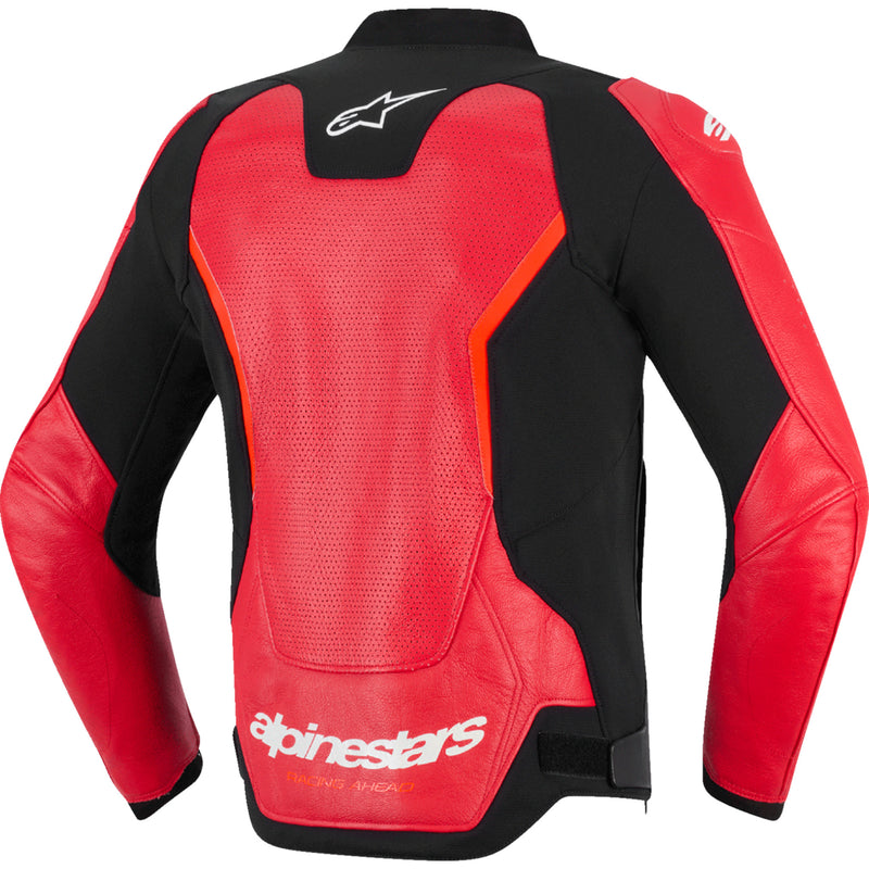 ALPINESTARS GP Force v2 Airflow Leather Jacket Red/Red - Fluo US / EU
