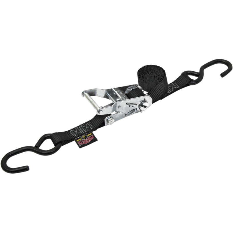 POWERTYE MFG. 3920-0281 32072 1" Ratchet Tie-Down Ratchet Tie-Down 1" x 6' - Black