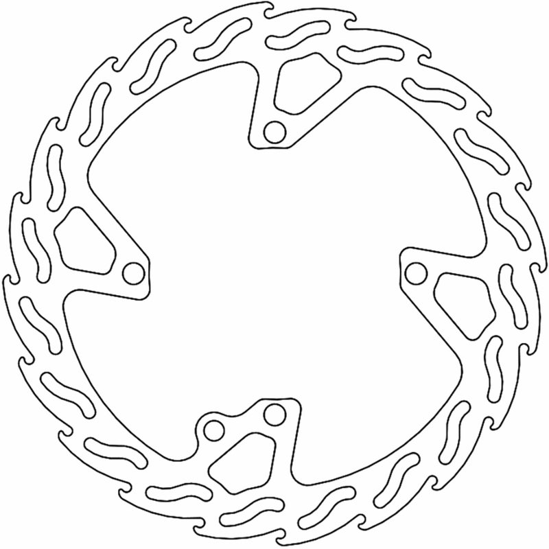 Moto-Master Flame Brake Rotor - 110666-PU Sherco Dirt Bikes 2012-2024