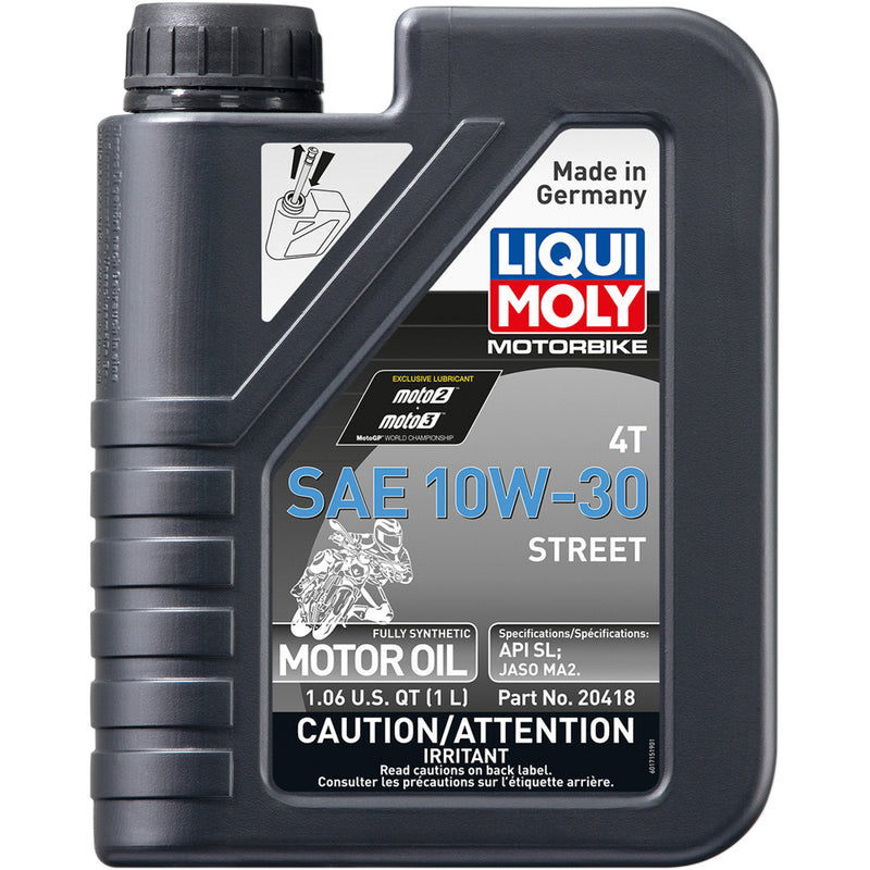 LIQUI MOLY 3601-0688 20418 Street 4T Engine Oil Street 4T Oil - 10W-30 - 1 L