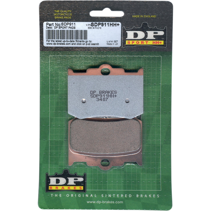 DP BRAKES SDP-911HH SDP911HH Sintered Metal Caliper Brake Pads Sintered Brake Pads - 4-Piston Caliper