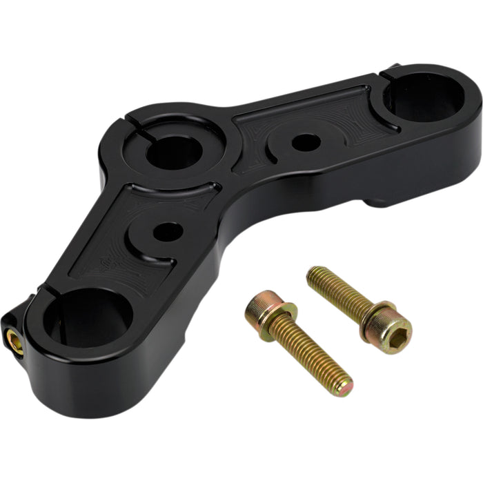 JOKER MACHINE 0408-0318 10-333B Upper Triple Tree - Black Anodized - '10-'15 XL 1200X