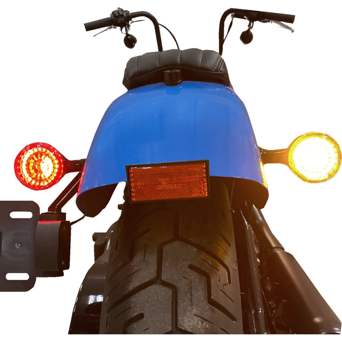 CUSTOM DYNAMICS 2020-2122 CD-STS-BCMXL SMART LED 1157 Bullet Turn Signals with Controller - Solid Amber Turn, Red Run/Brake w/ Brake Strobe for Sportster